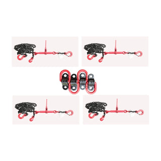 Zurrketten 2-teilig Sets GK8 mit mehreren Spannketten für Ladungssicherung