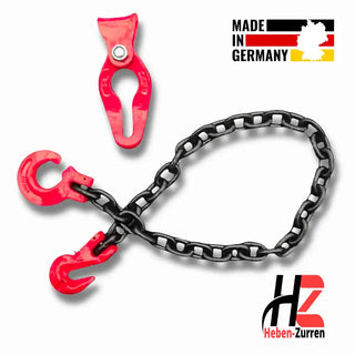 Forstkette mit Seilgleitbügel & Verkürzungshaken 8mm GK8 | 4000kg