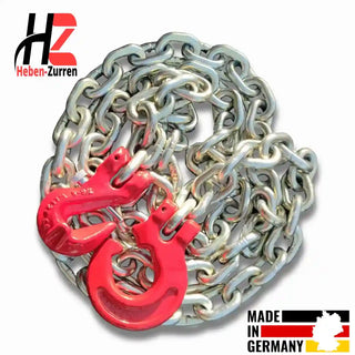 Forstkette verzinkt 6-13mm GK8 Rückekette – Professionelle Holzrückung mit 2200kg-10000kg Tragkraft