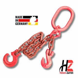 Forstkette 8-13mm GK8 Rückekette mit Schlinghaken und Verkürzungshaken EN 818-2 vierkant