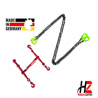 Zurrketten 2-teilig Sets GK8 mit mehreren Spannketten für Ladungssicherung