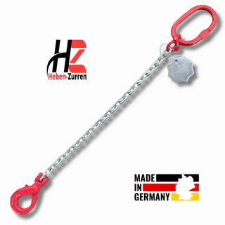 1-Strang Kettengehänge mit Automatikhaken schwarz-verzinkt EN 818-4