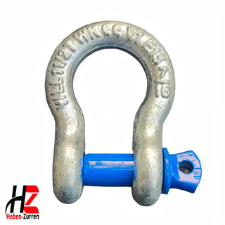 Geschweifte Schäkel GK8 hochfest feuerverzinkt für vielseitige Hebetechnik und Ladungssicherung