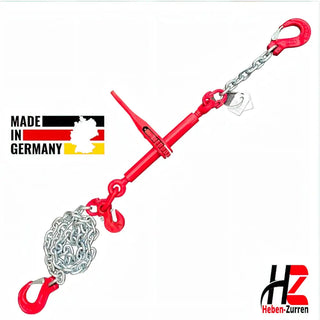 Zurrkette 1-teilig verzinkt GK8 mit Ratschenlastspanner und Korrosionsschutz