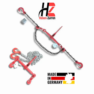 Zurrkette Spannkette 2-teilig nach EN 12195-3 GK8 schwarz lackiert oder verzinkt