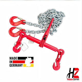 Zurrkette 2-teilig verzinkt GK8 mit Korrosionsschutz für Außeneinsatz nach EN 12195-3