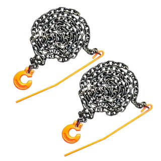 2 Stück Sparset Forstkette mit Schlinghaken und Durchstecknadel