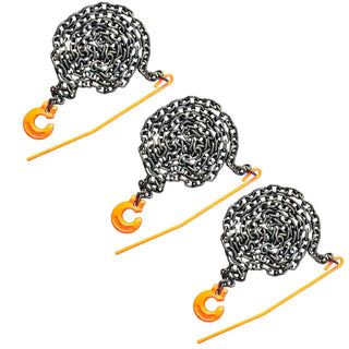 3 Stück Sparset Forstkette mit Schlinghaken und Durchstecknadel