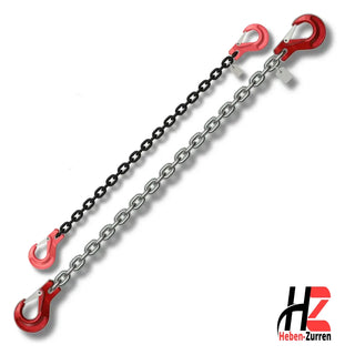 Zurrkette Hakenkette GK8 verzinkt und schwarz lackiert